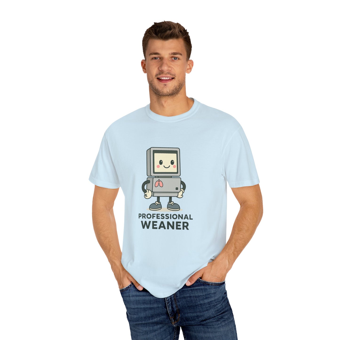Professional Weaner Respiratory T-Shirt, Funny T-Shirt for Kids, Unisex Tee, Cartoon T-Shirt, Gift for New Parents, Humorous Clothing
