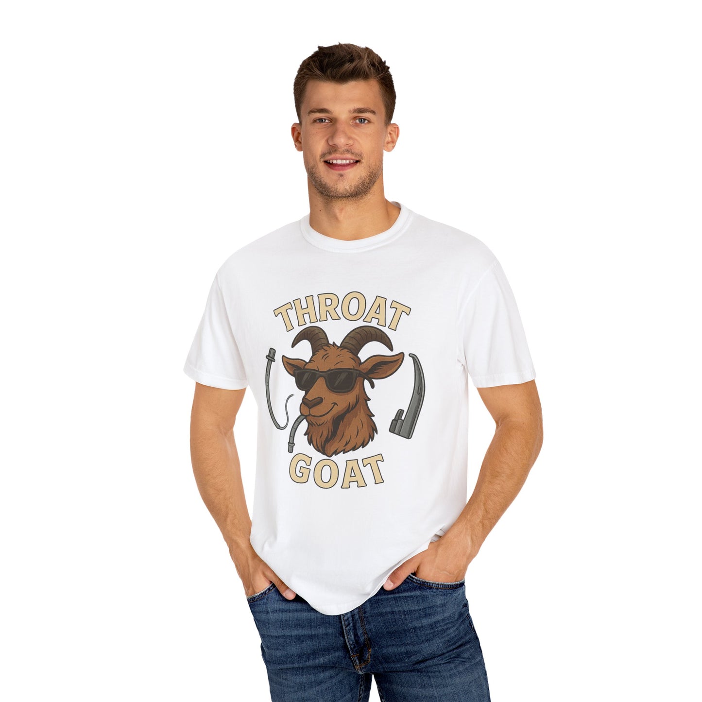 Throat Goat T-Shirt, Funny Graphic Tee, Unisex Humor Shirt, Casual Everyday Wear