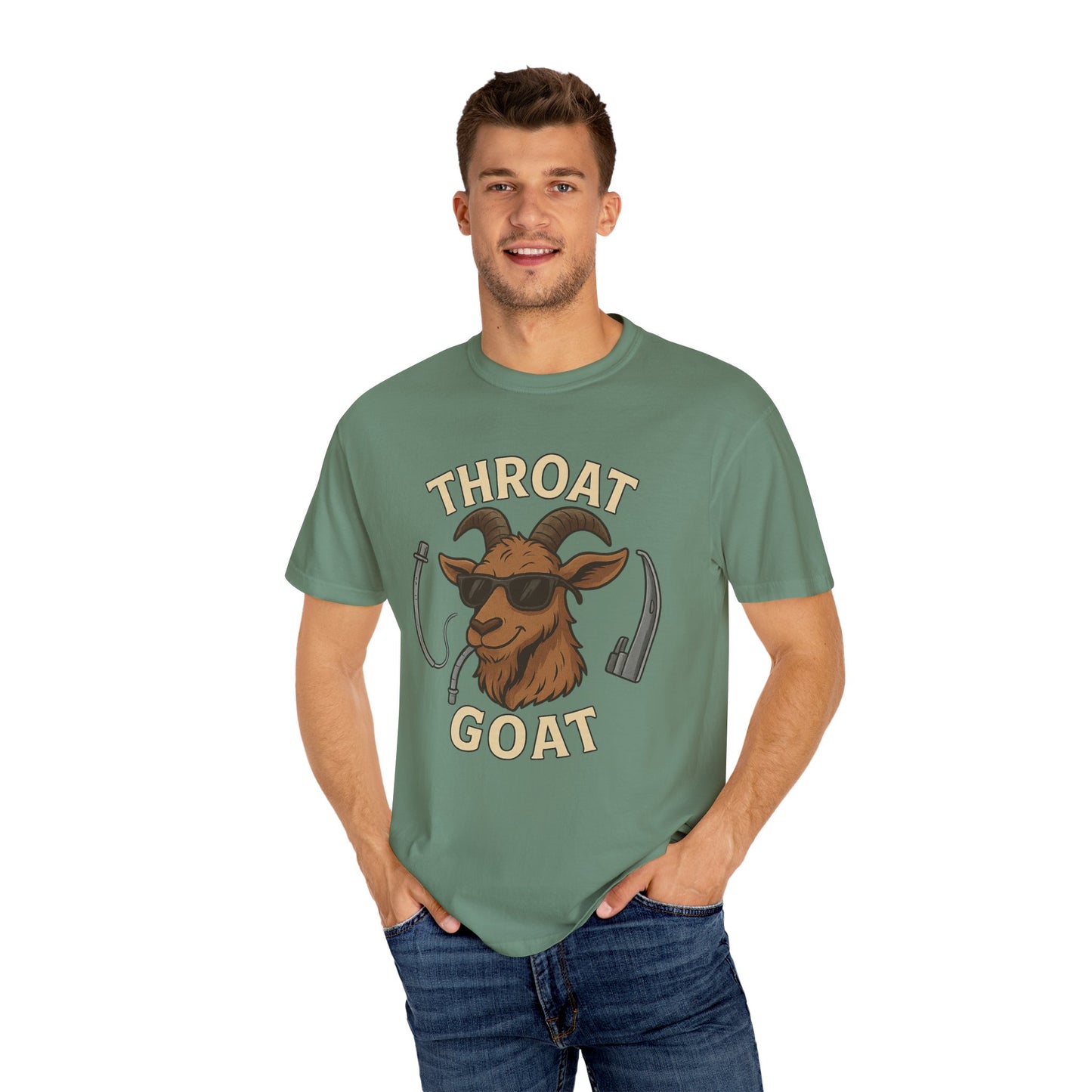 Throat Goat T-Shirt, Funny Graphic Tee, Unisex Humor Shirt, Casual Everyday Wear