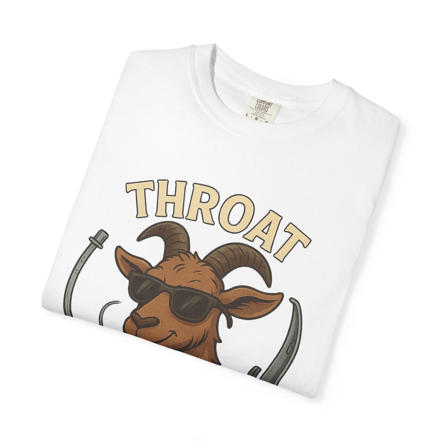 Throat Goat T-Shirt, Funny Graphic Tee, Unisex Humor Shirt, Casual Everyday Wear