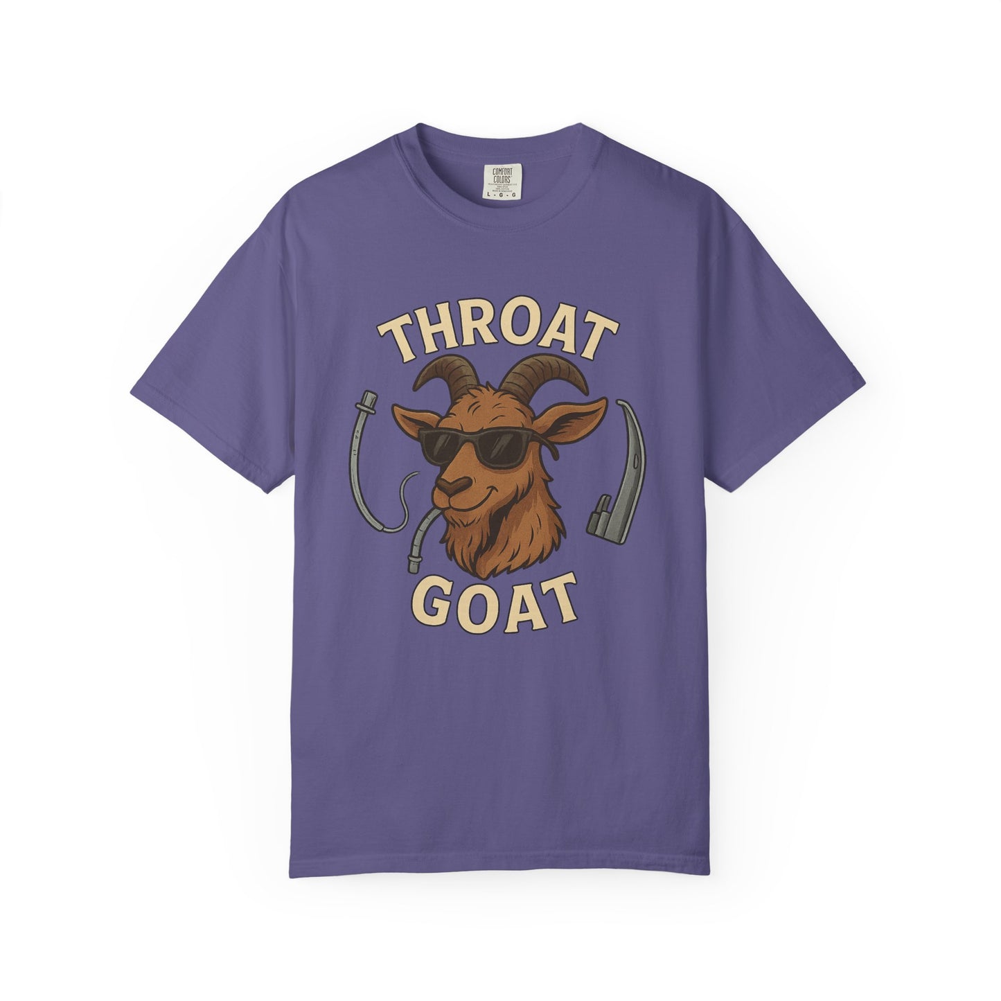 Throat Goat T-Shirt, Funny Graphic Tee, Unisex Humor Shirt, Casual Everyday Wear