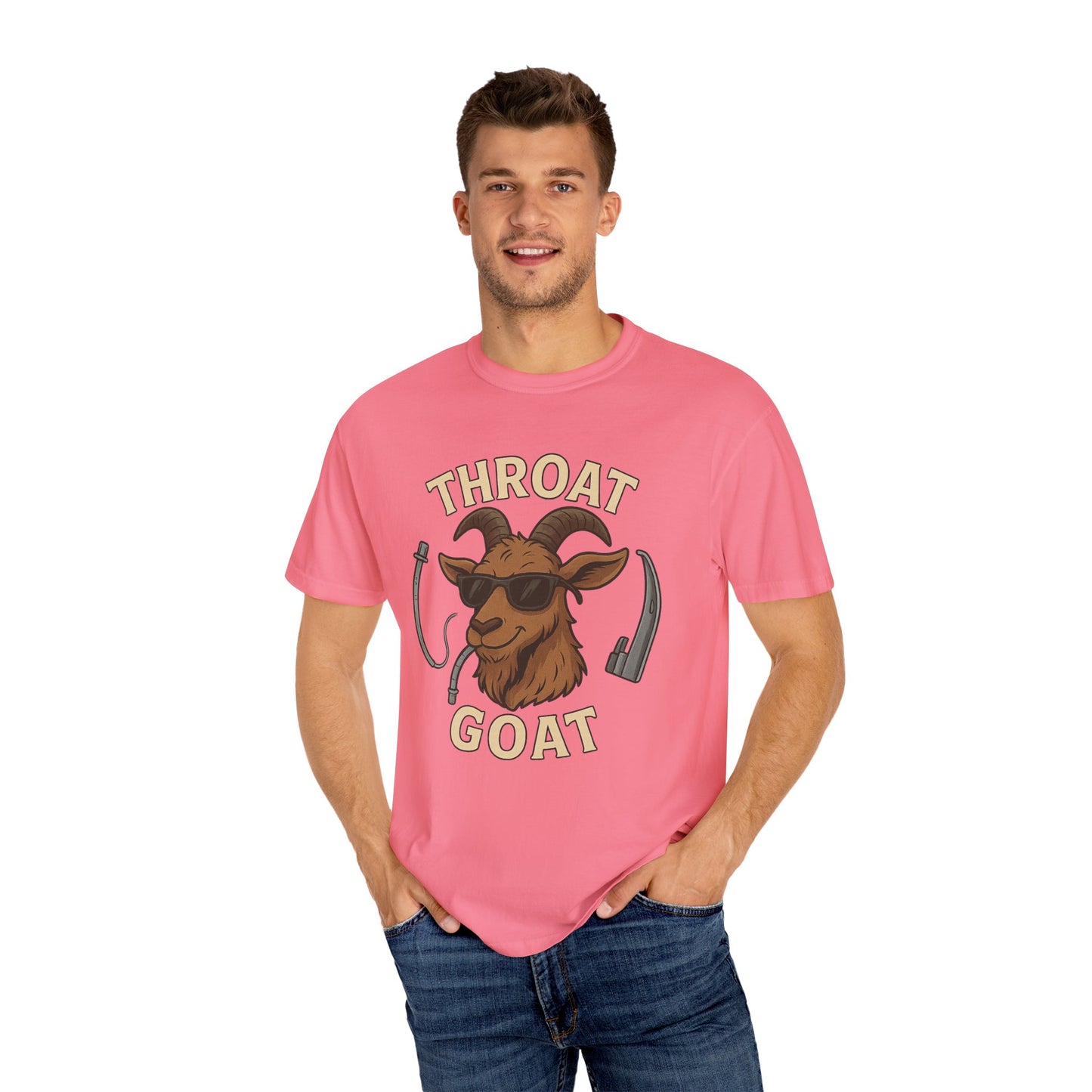 Throat Goat T-Shirt, Funny Graphic Tee, Unisex Humor Shirt, Casual Everyday Wear