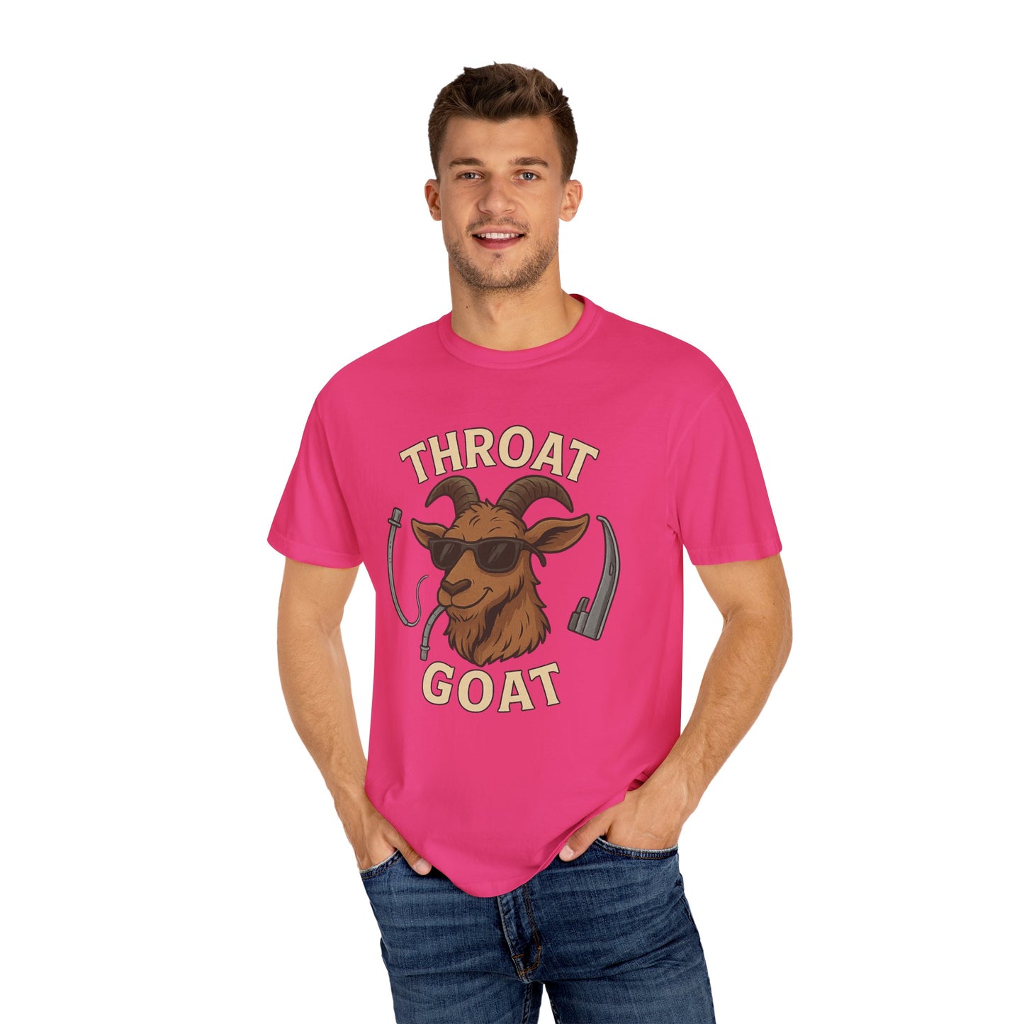 Throat Goat T-Shirt, Funny Graphic Tee, Unisex Humor Shirt, Casual Everyday Wear