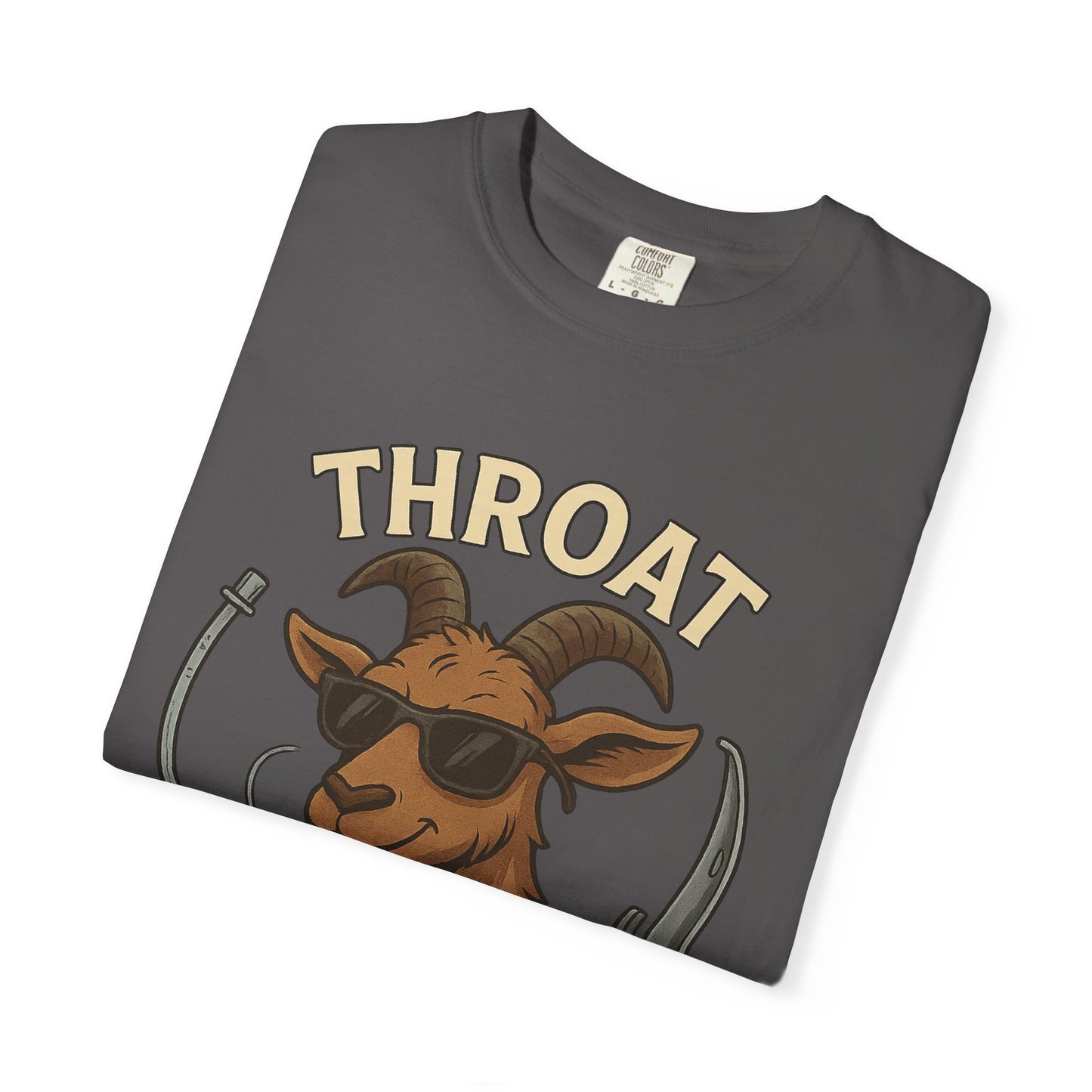 Throat Goat T-Shirt, Funny Graphic Tee, Unisex Humor Shirt, Casual Everyday Wear