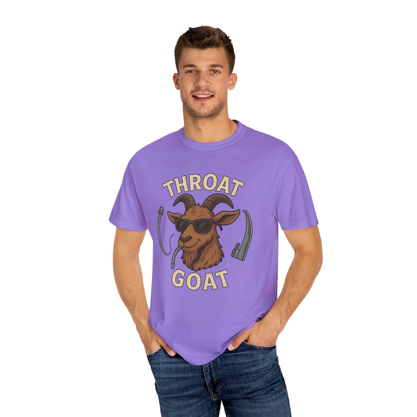 Throat Goat T-Shirt, Funny Graphic Tee, Unisex Humor Shirt, Casual Everyday Wear