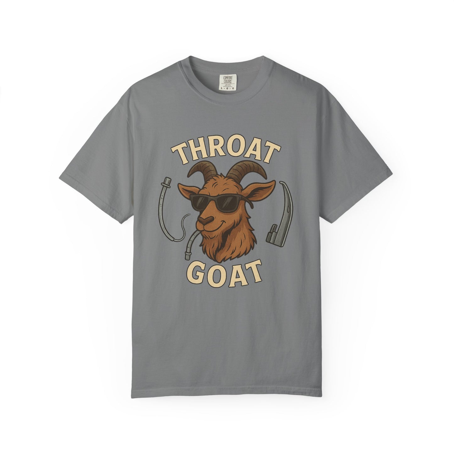 Throat Goat T-Shirt, Funny Graphic Tee, Unisex Humor Shirt, Casual Everyday Wear