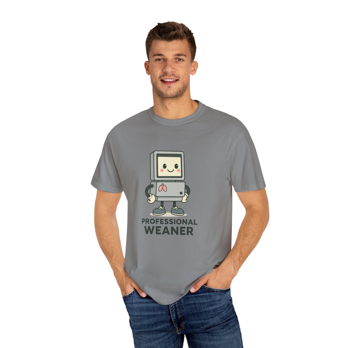 Professional Weaner Respiratory T-Shirt, Funny T-Shirt for Kids, Unisex Tee, Cartoon T-Shirt, Gift for New Parents, Humorous Clothing