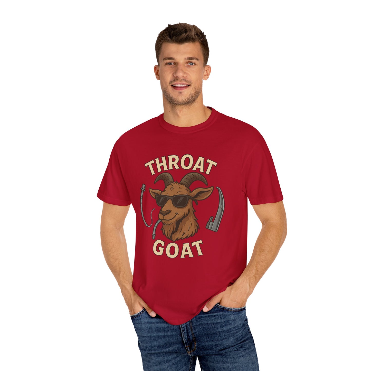 Throat Goat T-Shirt, Funny Graphic Tee, Unisex Humor Shirt, Casual Everyday Wear