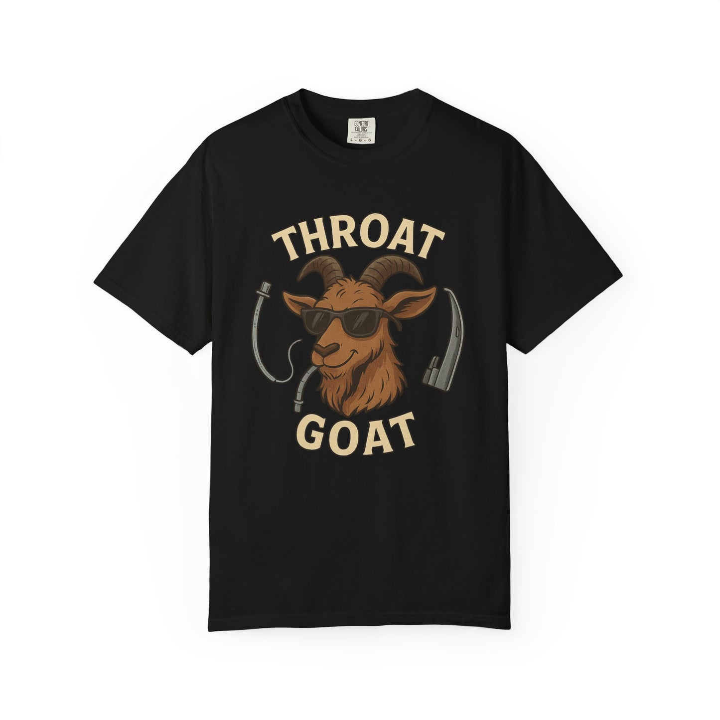 Throat Goat T-Shirt, Funny Graphic Tee, Unisex Humor Shirt, Casual Everyday Wear