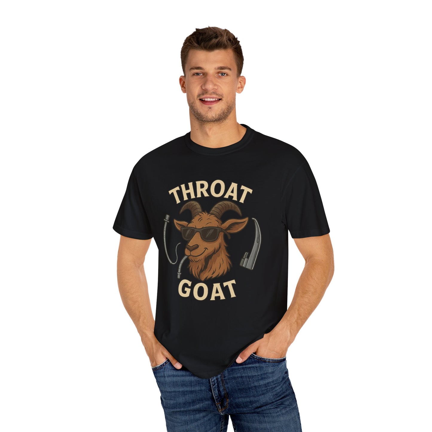 Throat Goat T-Shirt, Funny Graphic Tee, Unisex Humor Shirt, Casual Everyday Wear