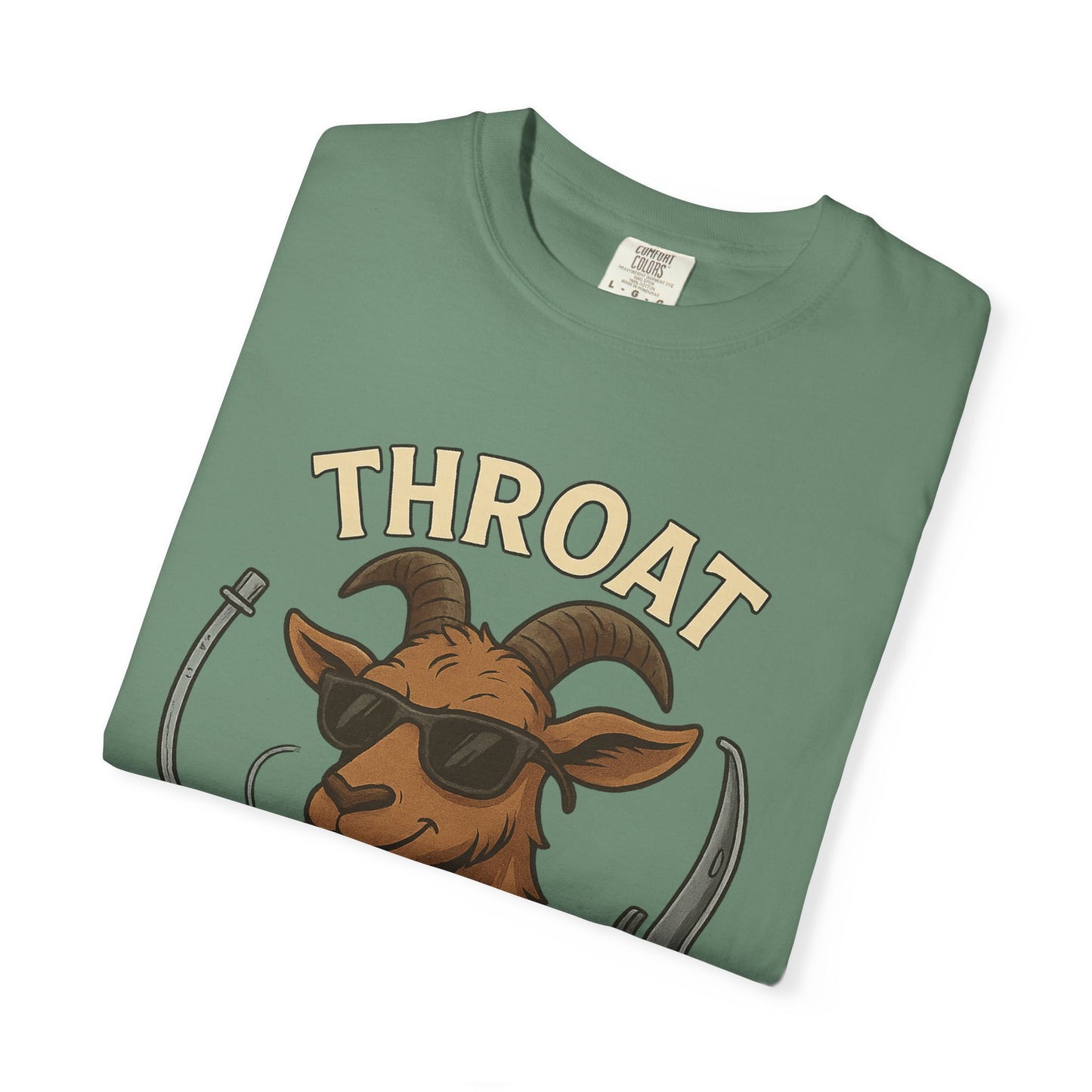 Throat Goat T-Shirt, Funny Graphic Tee, Unisex Humor Shirt, Casual Everyday Wear