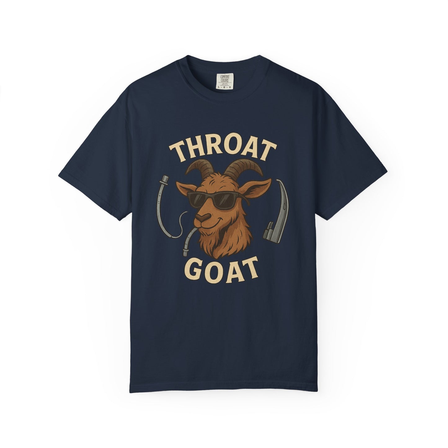 Throat Goat T-Shirt, Funny Graphic Tee, Unisex Humor Shirt, Casual Everyday Wear