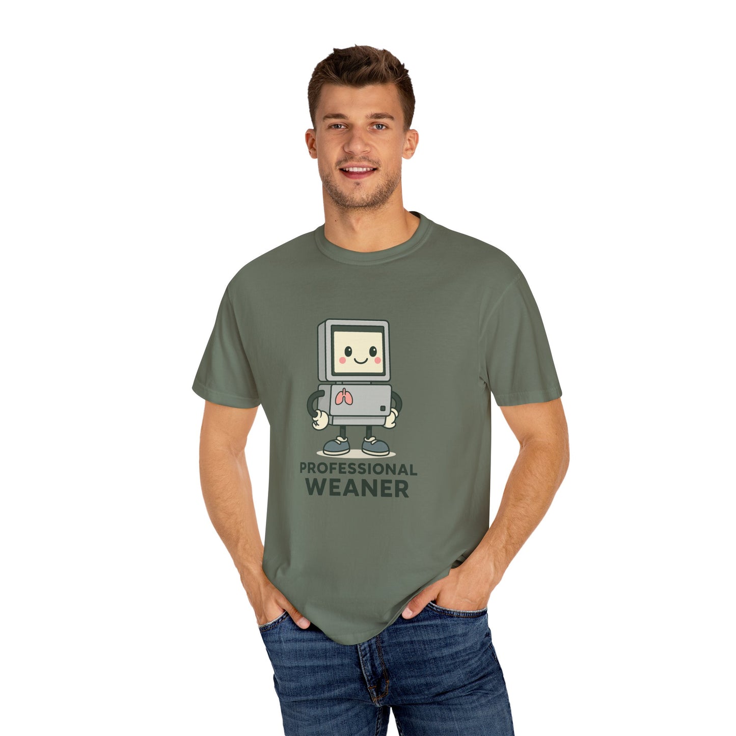Professional Weaner Respiratory T-Shirt, Funny T-Shirt for Kids, Unisex Tee, Cartoon T-Shirt, Gift for New Parents, Humorous Clothing