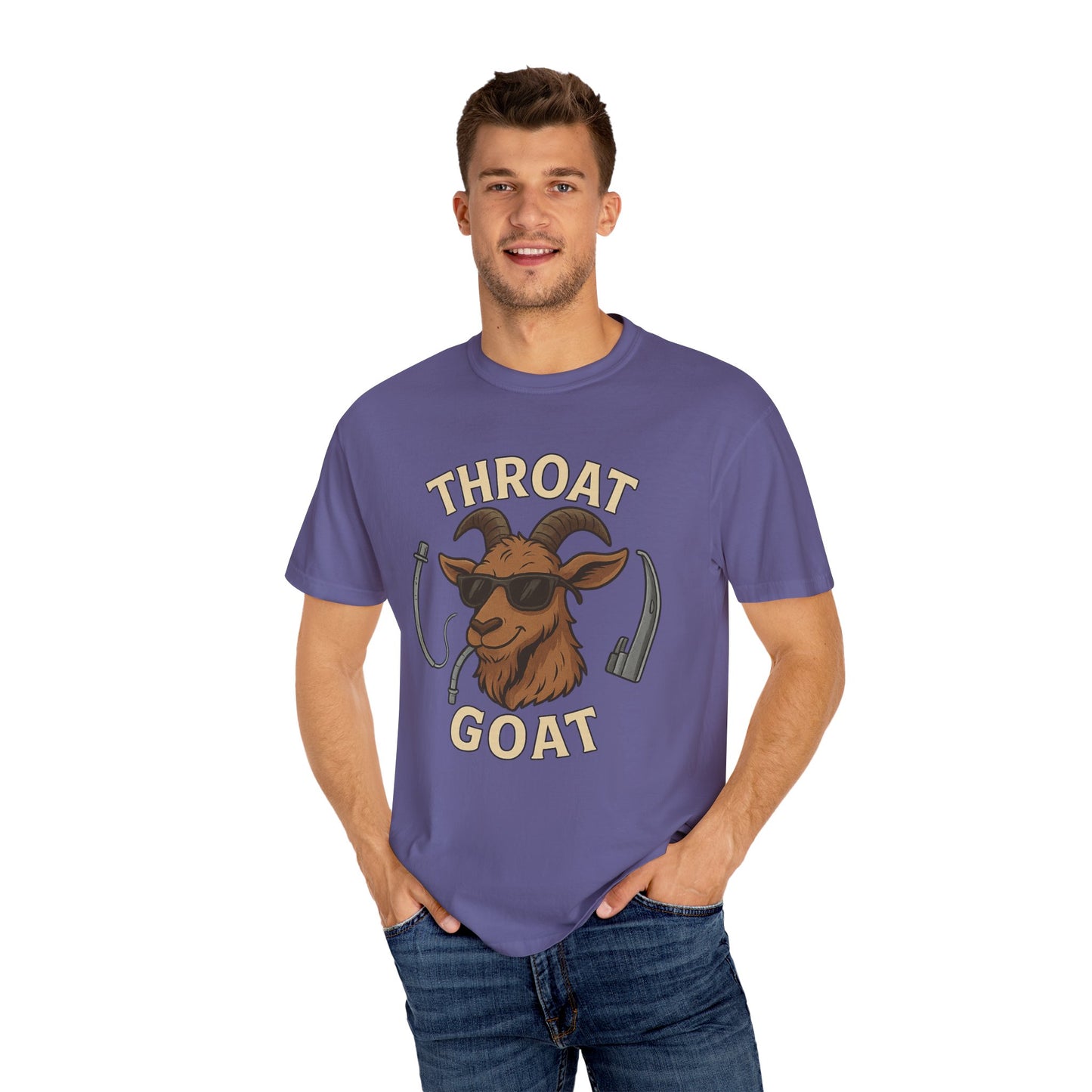Throat Goat T-Shirt, Funny Graphic Tee, Unisex Humor Shirt, Casual Everyday Wear