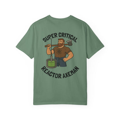 Super Critical Reactor Axeman Tee - Funny T-Shirt, Unisex Apparel, Gift for Engineers, Science Lovers, Casual Wear, Unique Graphic Tee