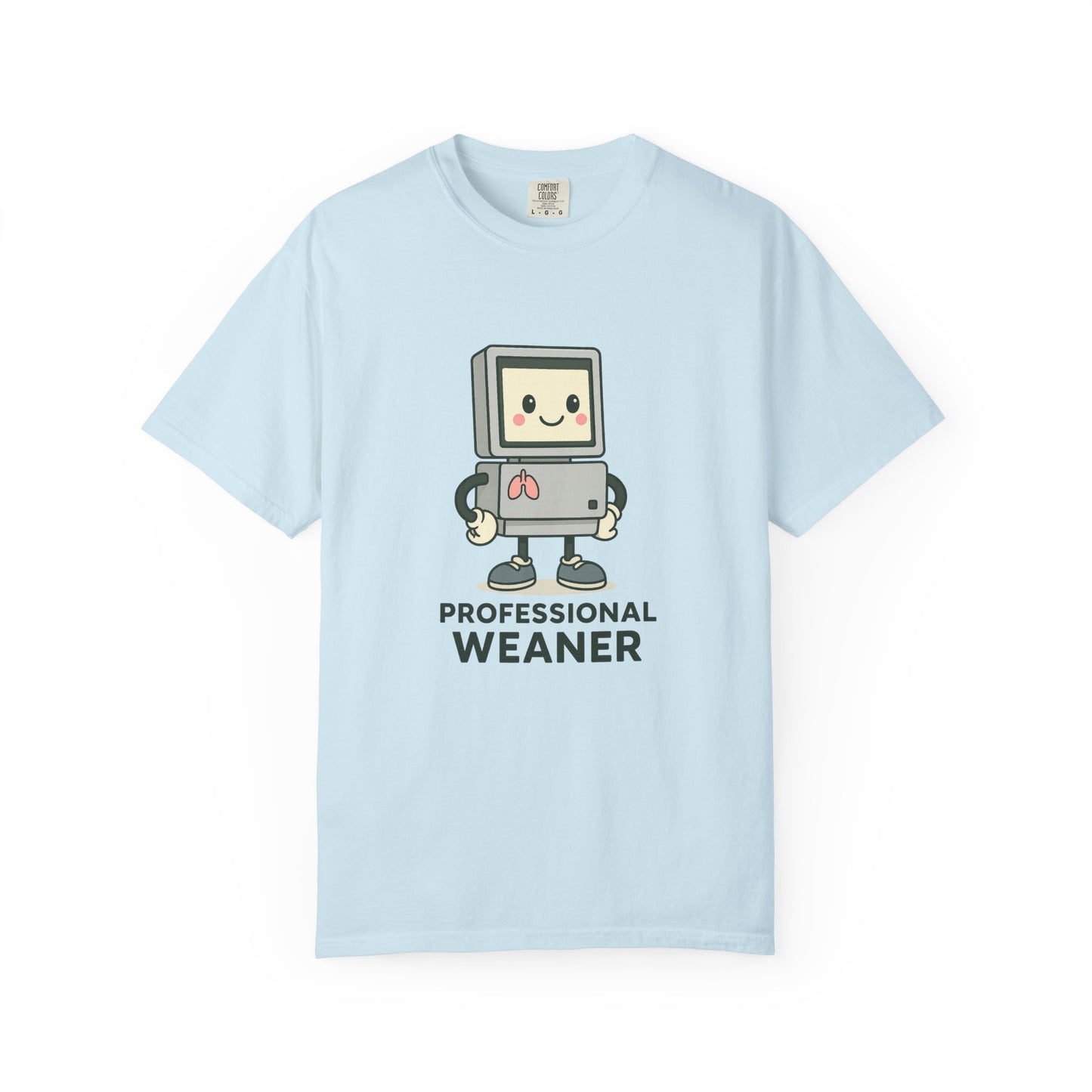 Professional Weaner Respiratory T-Shirt, Funny T-Shirt for Kids, Unisex Tee, Cartoon T-Shirt, Gift for New Parents, Humorous Clothing
