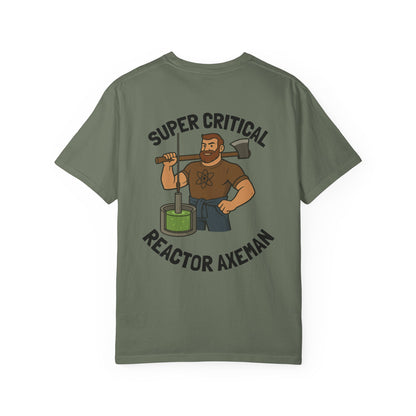 Super Critical Reactor Axeman Tee - Funny T-Shirt, Unisex Apparel, Gift for Engineers, Science Lovers, Casual Wear, Unique Graphic Tee
