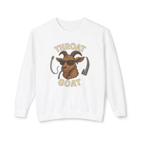 Throat Goat Unisex Crewneck Sweatshirt, Funny Goat Gift, Casual Wear, Humor Apparel, Unique Sweatshirt
