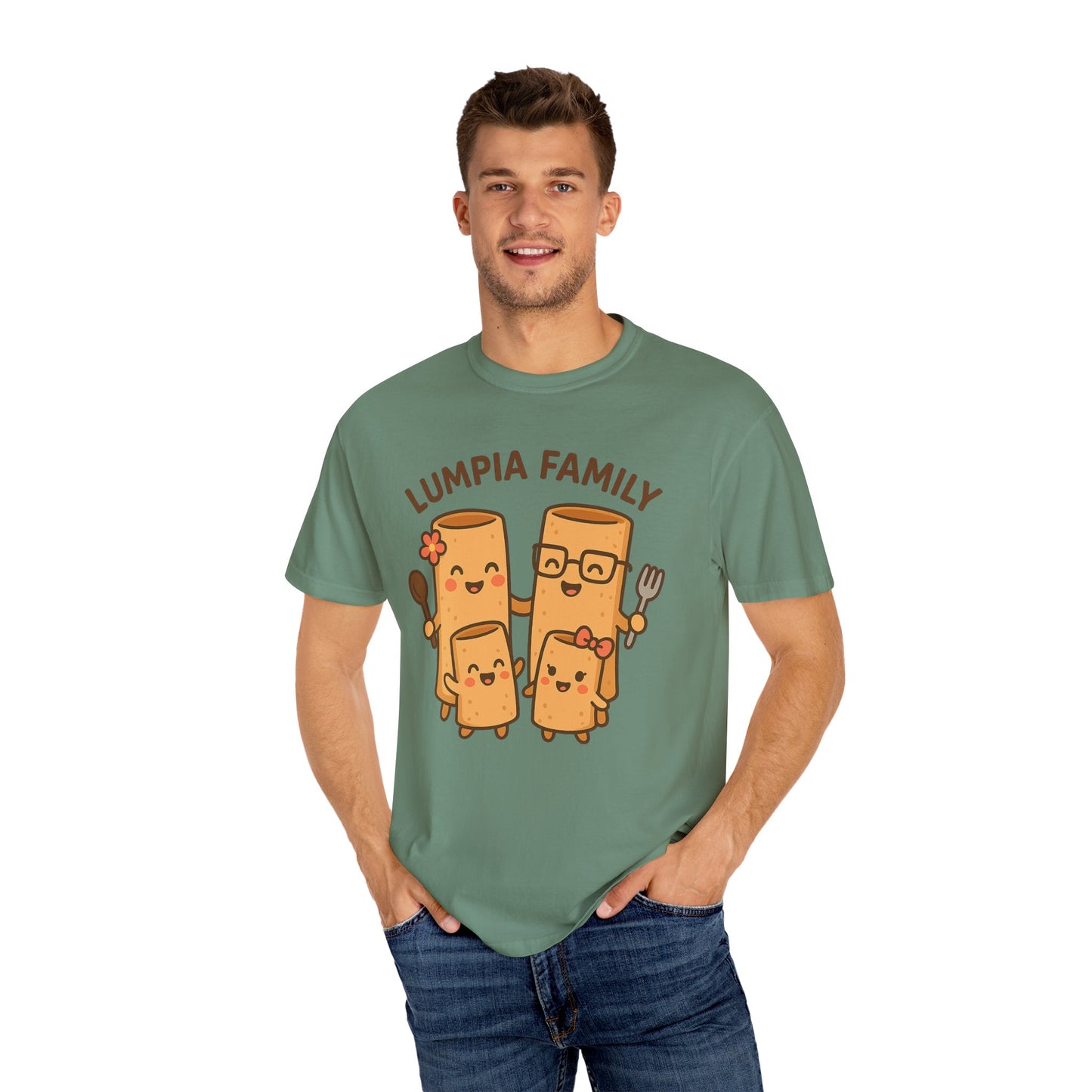 Cute Lumpia Family T-Shirt - Adorable Family Tee for Food Lovers, Filipino Culture Gift, Casual Wear, Family Gatherings, Foodie Gift