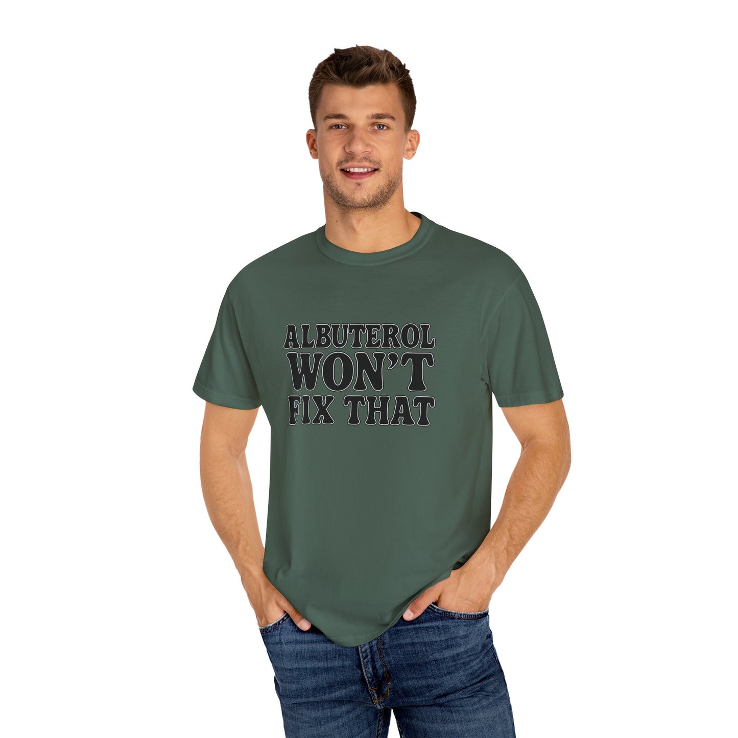 Respiratory Neb T-Shirt: Albuterol Won't Fix That - Funny Gift for Health Professionals, Humor Tee, Casual Wear, Allergy [...]