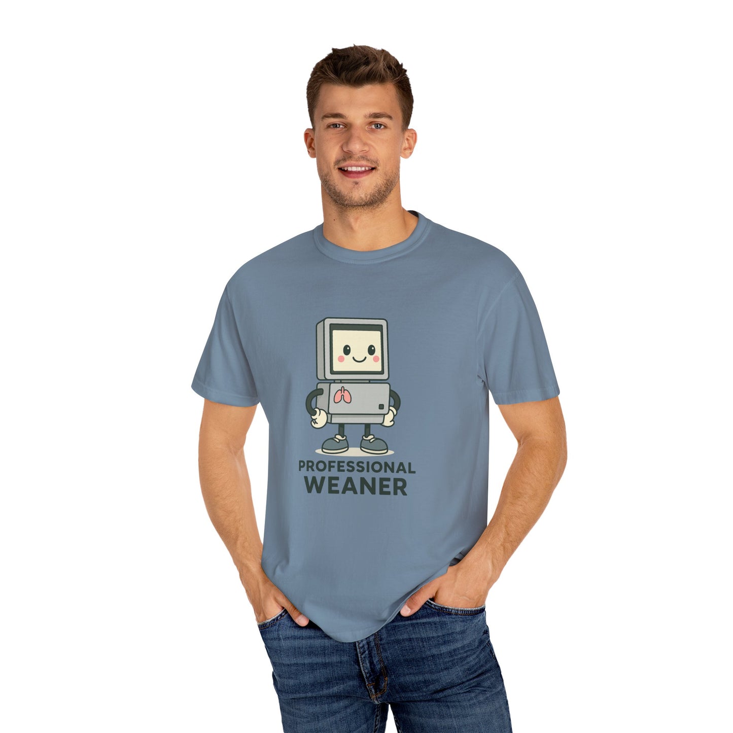 Professional Weaner Respiratory T-Shirt, Funny T-Shirt for Kids, Unisex Tee, Cartoon T-Shirt, Gift for New Parents, Humorous Clothing