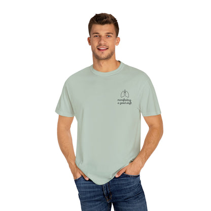 Manifesting A Good Shift Healthcare Lungs T-Shirt, Motivational Shirt, Casual Wear, Gift for Friends, Everyday Comfort, Statement Tee