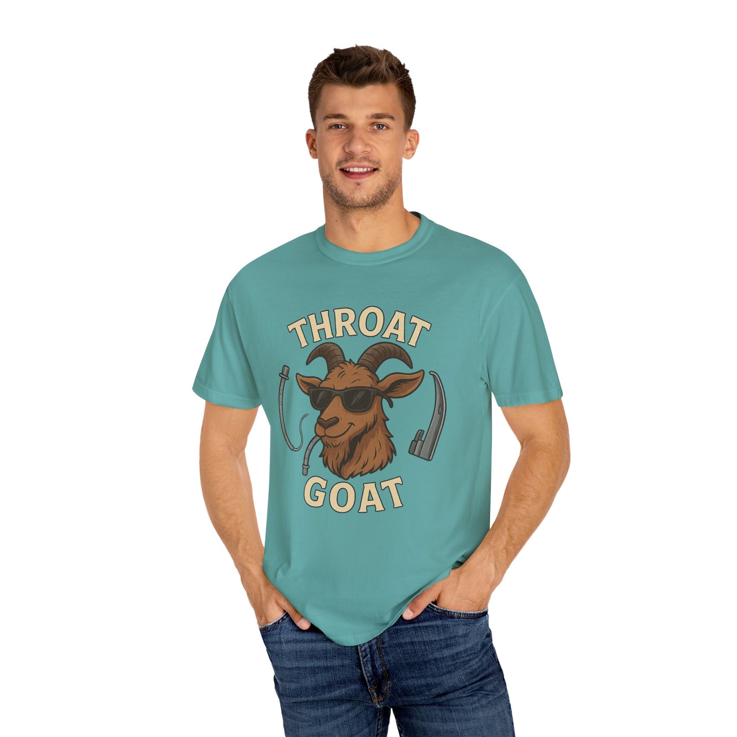 Throat Goat T-Shirt, Funny Graphic Tee, Unisex Humor Shirt, Casual Everyday Wear