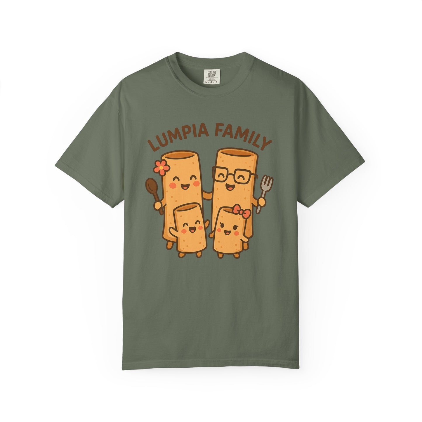 Cute Lumpia Family T-Shirt - Adorable Family Tee for Food Lovers, Filipino Culture Gift, Casual Wear, Family Gatherings, Foodie Gift