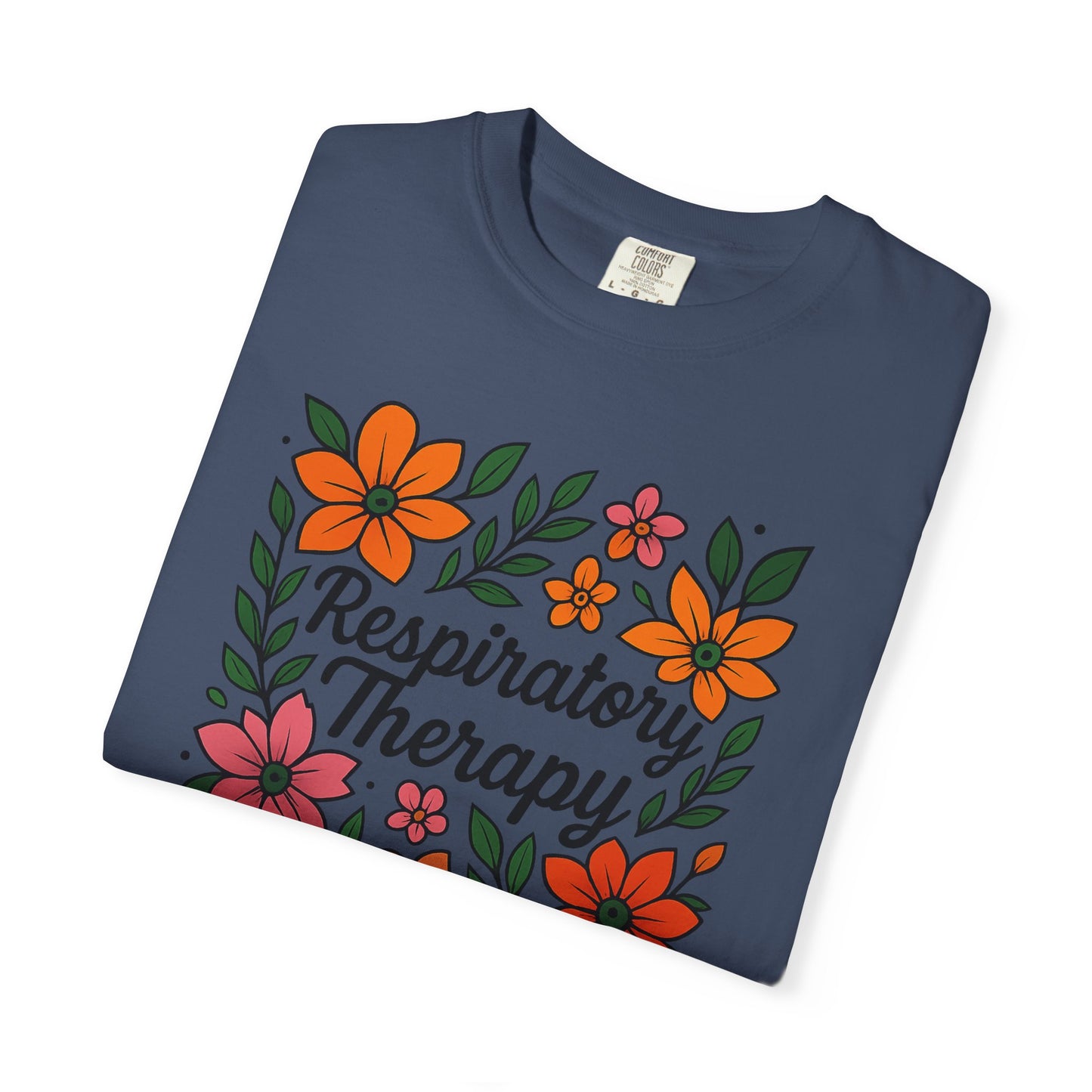 Floral Respiratory Therapy T-Shirt, Medical Profession Apparel, Nurse Gift, Healing Spirit Tee, Wellness Gift, Botanical Tee