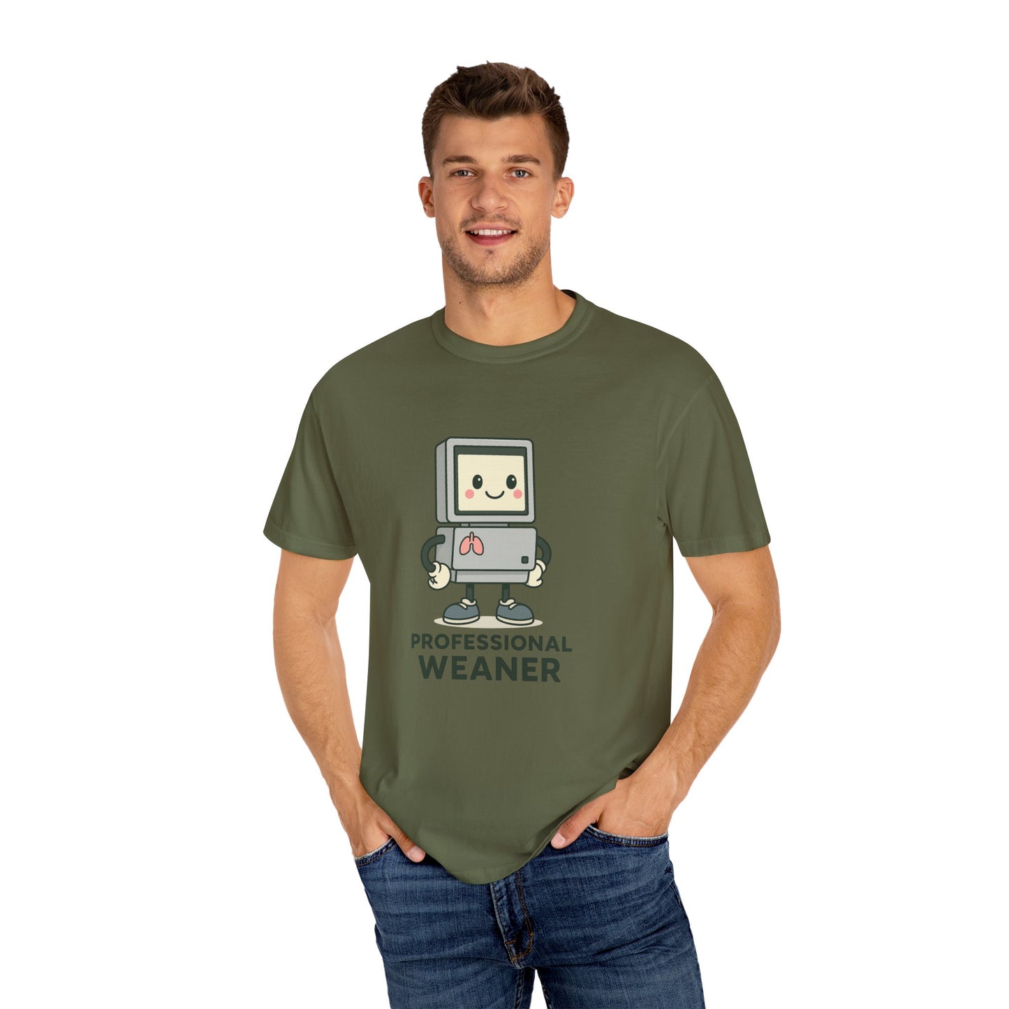 Professional Weaner Respiratory T-Shirt, Funny T-Shirt for Kids, Unisex Tee, Cartoon T-Shirt, Gift for New Parents, Humorous Clothing