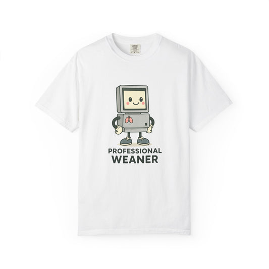 Professional Weaner Respiratory T-Shirt, Funny T-Shirt for Kids, Unisex Tee, Cartoon T-Shirt, Gift for New Parents, Humorous Clothing