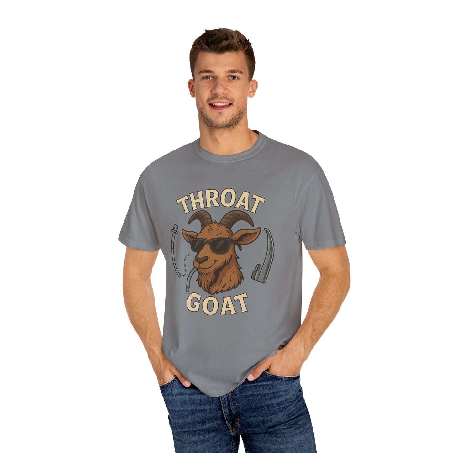 Throat Goat T-Shirt, Funny Graphic Tee, Unisex Humor Shirt, Casual Everyday Wear