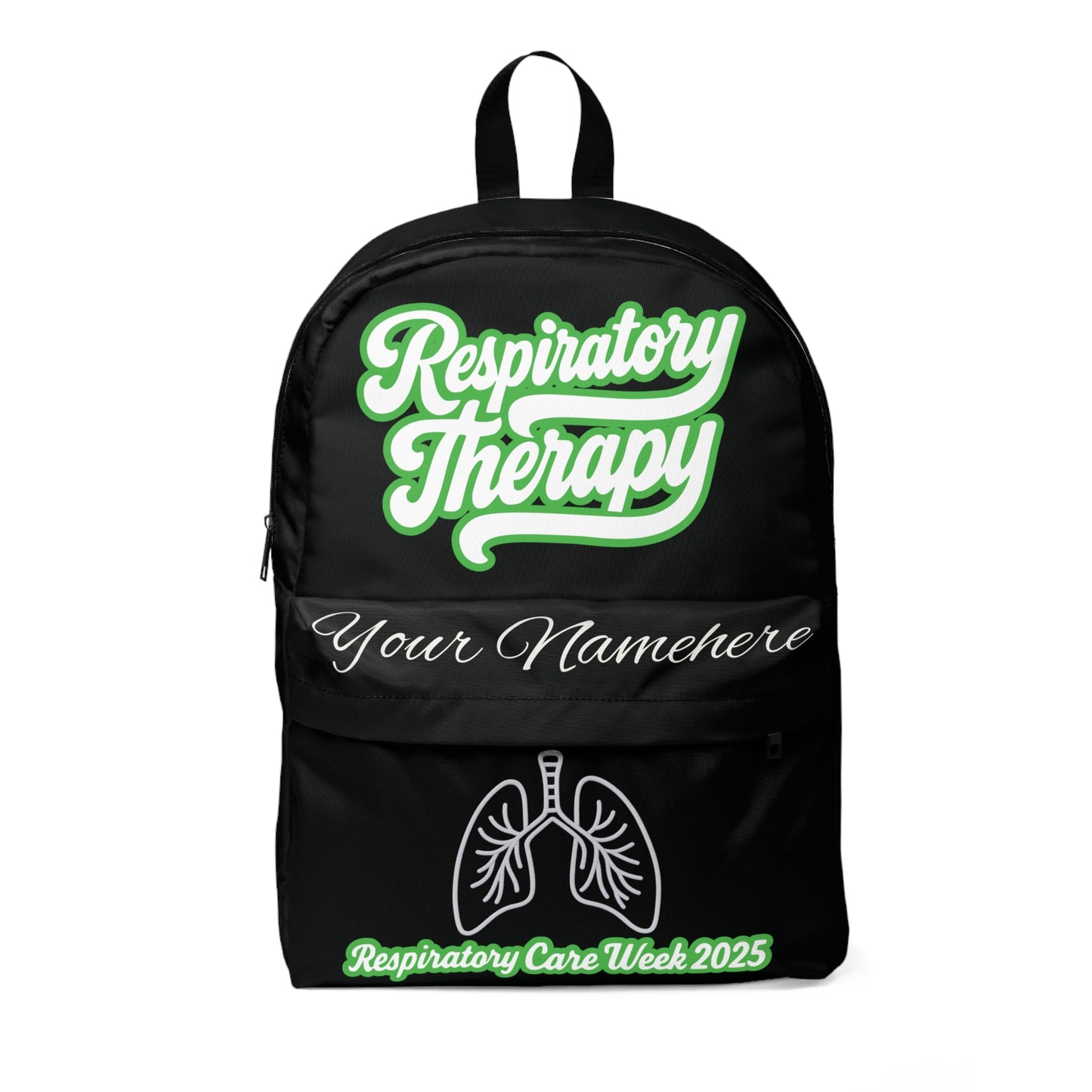 Neon Green Respiratory Therapy Backpack