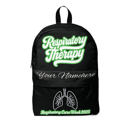 Neon Green Respiratory Therapy Backpack