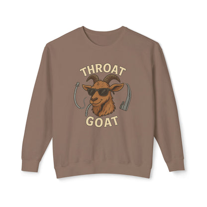 Throat Goat Unisex Crewneck Sweatshirt, Funny Goat Gift, Casual Wear, Humor Apparel, Unique Sweatshirt