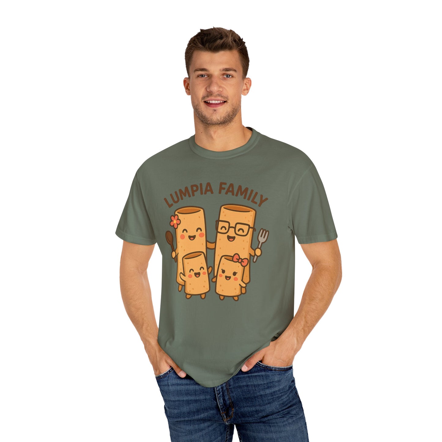 Cute Lumpia Family T-Shirt - Adorable Family Tee for Food Lovers, Filipino Culture Gift, Casual Wear, Family Gatherings, Foodie Gift