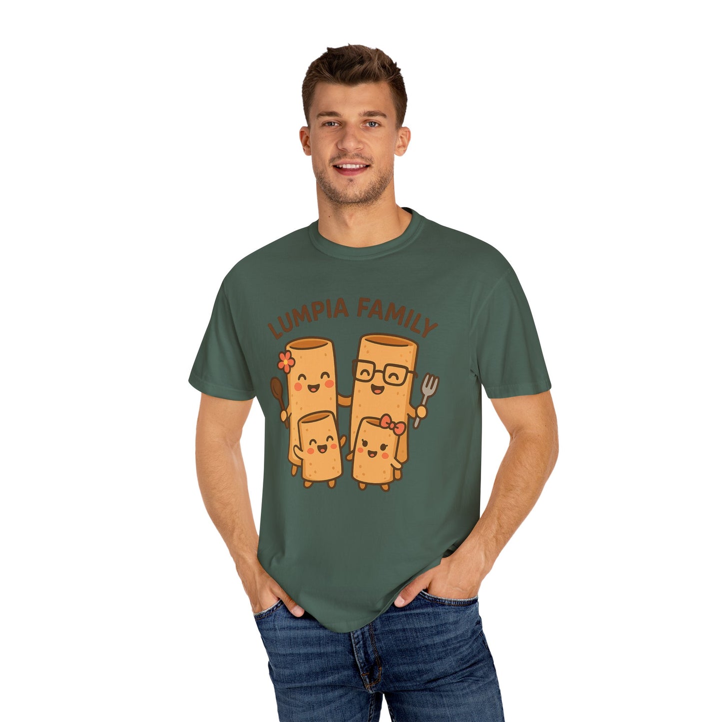 Cute Lumpia Family T-Shirt - Adorable Family Tee for Food Lovers, Filipino Culture Gift, Casual Wear, Family Gatherings, Foodie Gift